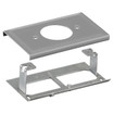 Hubbell Metal Raceway HBL3000 Series Receptacle Cover 1.56in. -1.57in. Single Gray - HBL3033JEGY