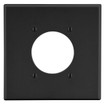 Hubbell Wallplate 2-Gang 2.15in. in. Opening Black - P703BK