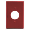 Hubbell Wallplate M-Size 1-Gang 1.40in. in. Opening Red - PJ