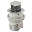 Hubbell RCT220ALU Surface Receptacle - Aluminum