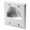 Hubbell NSAV2W 2-Gang Recessed Cable Feed-Through