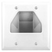 Hubbell NSAV2W 2-Gang Recessed Cable Feed-Through