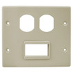 Hubbell HBL4747BSIV 4-Gang Device Plate