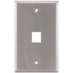 Hubbell Face Plate 1 Gang 1 Port Stainless Steel