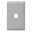 Hubbell NSP11GY 1 Port Wall Plate