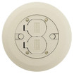 Hubbell PFBCIA Round Cover - Ivory