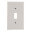 Hubbell Wallplate M-Size 1-Gang Toggle Light Almond - PJ1LA