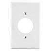 Hubbell Wallplate 1-Gang 1.40in. in. Opening White - P7W