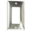 Hubbell Decorator Cover Plate 1 Gang Stainless Steel
