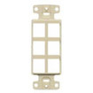 NetSelect Decorator Frame  1 Gang  6 Port  White