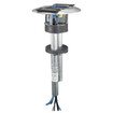 Hubbell SystemOne Fire-Rated Poke-Through One-Piece Dual Decorator Aluminum - S1PTAL