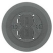 Round PVC Floor Box  Single or Multi-Service  Concrete