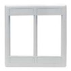 Hubbell iStation Modular Plate Frame Double Gang White