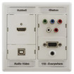 Hubbell iStation Modular Plate Frame Double Gang White - IMF2W
