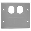 Hubbell HBL4747BFGY 2G Duplex/Blank - HBL4750