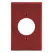 Hubbell Wallplate 1-Gang 1.60in. in. Opening Red - P720R