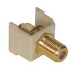Hubbell F Coax Snap-Fit 3GHz Gold Electric Ivory - SFF3GEI