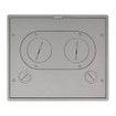 Hubbell 610GTFFCVRNK Rectangular Flush Cover