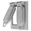 Hubbell RW51450 2-Gang Vertical Cover