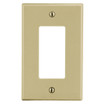 Hubbell Wallplate 1-Gang 1) Decorator Ivory - P26I