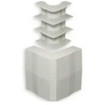 Super BaseTrak (PS3) External Elbow (Base & Cover)  Office White