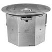 Hubbell RAFB4NKL 4-Gang Recessed Round Floorbox