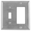 Hubbell SS126L 2-Gang Toggle/GFCI Plate
