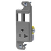 Hubbell RJ62GYTR Tamper Resistant Receptacle - Gray