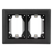 Hubbell 2-Gang Non-Metallic Carpet Flange Black - MFBRFBL2