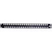 UDX Jack Panel  High-Density  Unloaded  1U  48 Port  Black