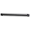 Hubbell UDX Jack Panel High-Density Unloaded 1U 48 Port Black - UDX48E1U