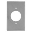 Hubbell Wallplate 1-Gang 1.60in. in. Opening Gray - P720GY