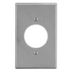Hubbell Wallplate 1-Gang 1.60in. in. Opening Gray - P720GY