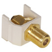 Hubbell F Coax Snap-Fit 3GHz Gold Office White - SFF3GOW