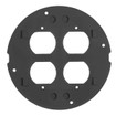 Hubbell S1SPDU Sub-Plate - Datacom & Double Duplex