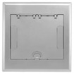 Hubbell SystemOne Recessed 10 Gang Floor Box Cover Flush Aluminum - 10GAFBCVRALU