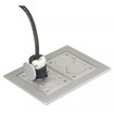Hubbell SA3084W 2-Gang Rectangular Floor Box
