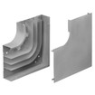 Hubbell HBL4711DFOGY Divided Raceway Elbow - Elbow