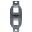 Outlet Frame  Duplex 106  2 Port  Gray