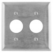 Hubbell SS72 2-Gang Stainless Steel Plate