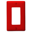 Hubbell Wallplate 1-Gang 1) Decorator Red - P26R