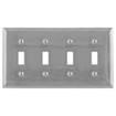 Hubbell SS4 4-Gang Toggle Plate