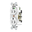 Hubbell Wallplate 3-Gang 3) Duplex Brown - P83