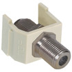 Hubbell Audio/Video Connector F-Type Connector F-Type Coupler Bulkhead F/F White - SFFWX