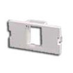 AV Unloaded Module  Keystone  1 Port  Flat  1 Unit  Gray