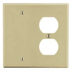 Hubbell P138I 2-Gang Wallplate - Blank