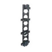 NextFrame in. Zin. Channel  7ft. H x 4.5in. W  with Hinged Cover  Black