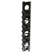 Hubbell NextFrame in. Zin. Channel 7ft. H x 4.5in. W with Hinged Cover Black - VS74H