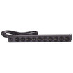 Hubbell Power Strip 19in. Rack Mount 10 Rear Outlets NEMA 5-15R Plug 15A/120V Flush - HPWPWR