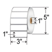 SATO SR10LT-53170 3x1 Gloss White Polyester Label - Image 3